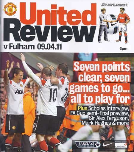 Manchester United FC v Fulham FC